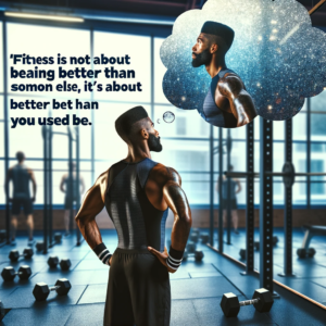 "Fitness is not about being better than someone else, it's about being better than you used to be." - Kelly Anderson