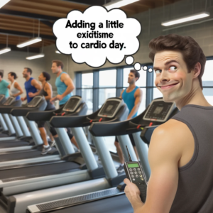 "Adding a little excitement to cardio day." - Jamie Ford