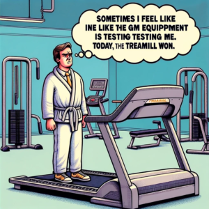 "Sometimes I feel like gym equipment is testing me. Today, the treadmill won." - Chris Turner