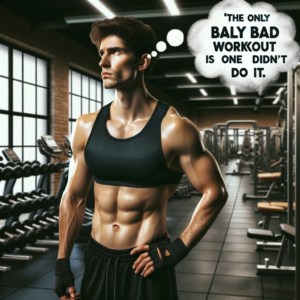 "The only bad workout is the one you didn't do." - Taylor Brooks